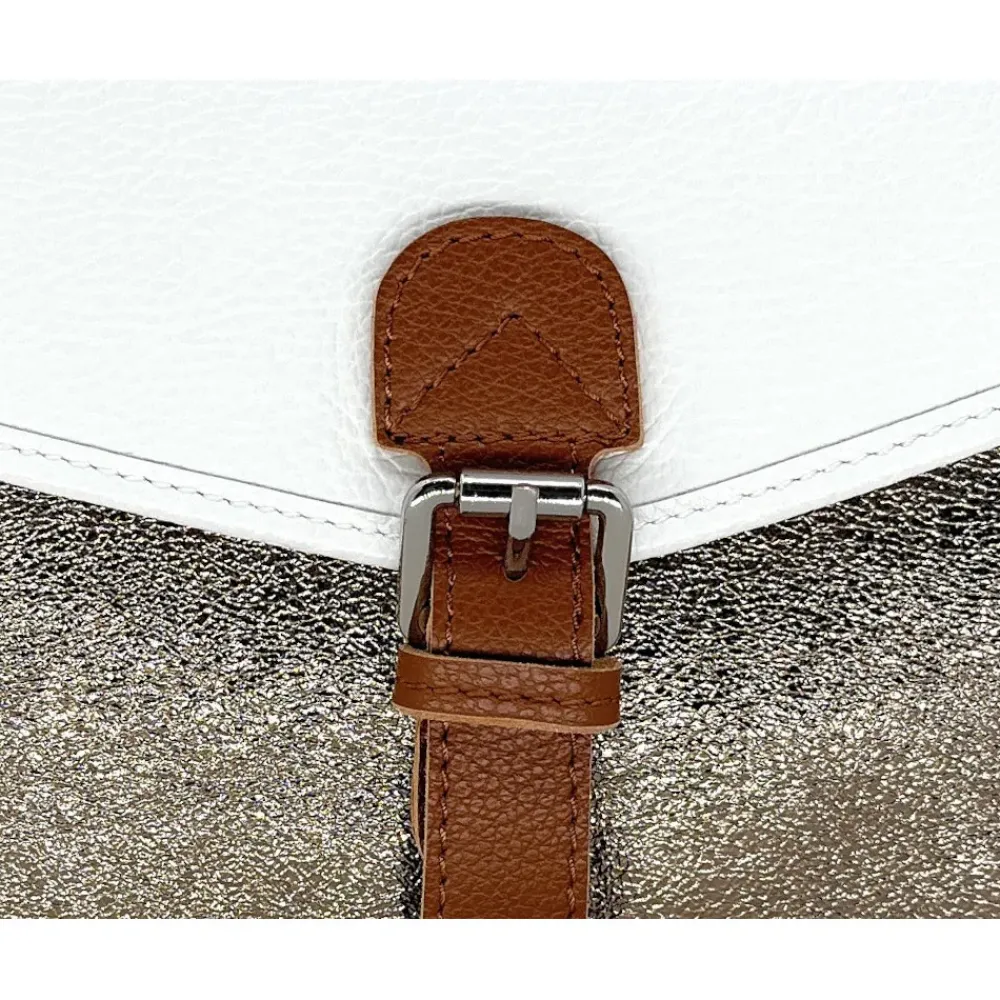 OH MY BAG Sacs En Cuir Grainé-Sac cartable à bandoulière en cuir grainé et cuir irisé CORTE