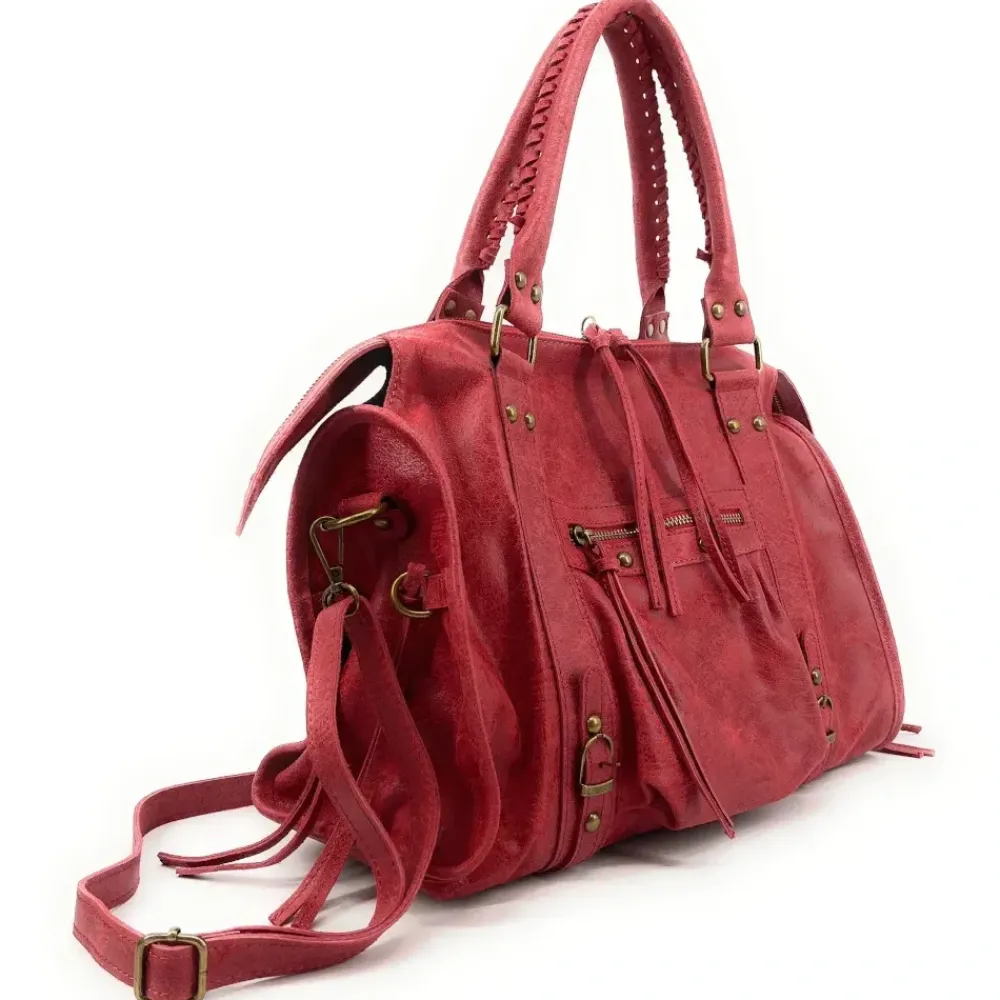 sac_de_rentre_en_cuir_bross_sandstorm_rouge_3.webp OH MY BAG Sacs De Rentrée, Bureau, Cours-Sac de rentrée en cuir brossé SANDSTORM Rouge rouge garance