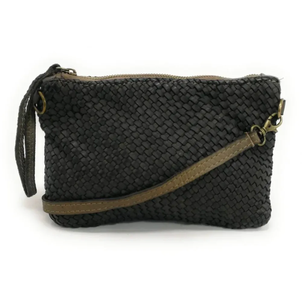 OH MY BAG Pochettes Et Trousses-Sac pochette en cuir tressé ALMA