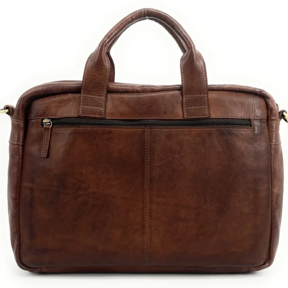 OH MY BAG Sacs Pochettes Ordinateurs Et Tablettes-Sac sacoche à bandoulière en cuir souple vintage ASTON