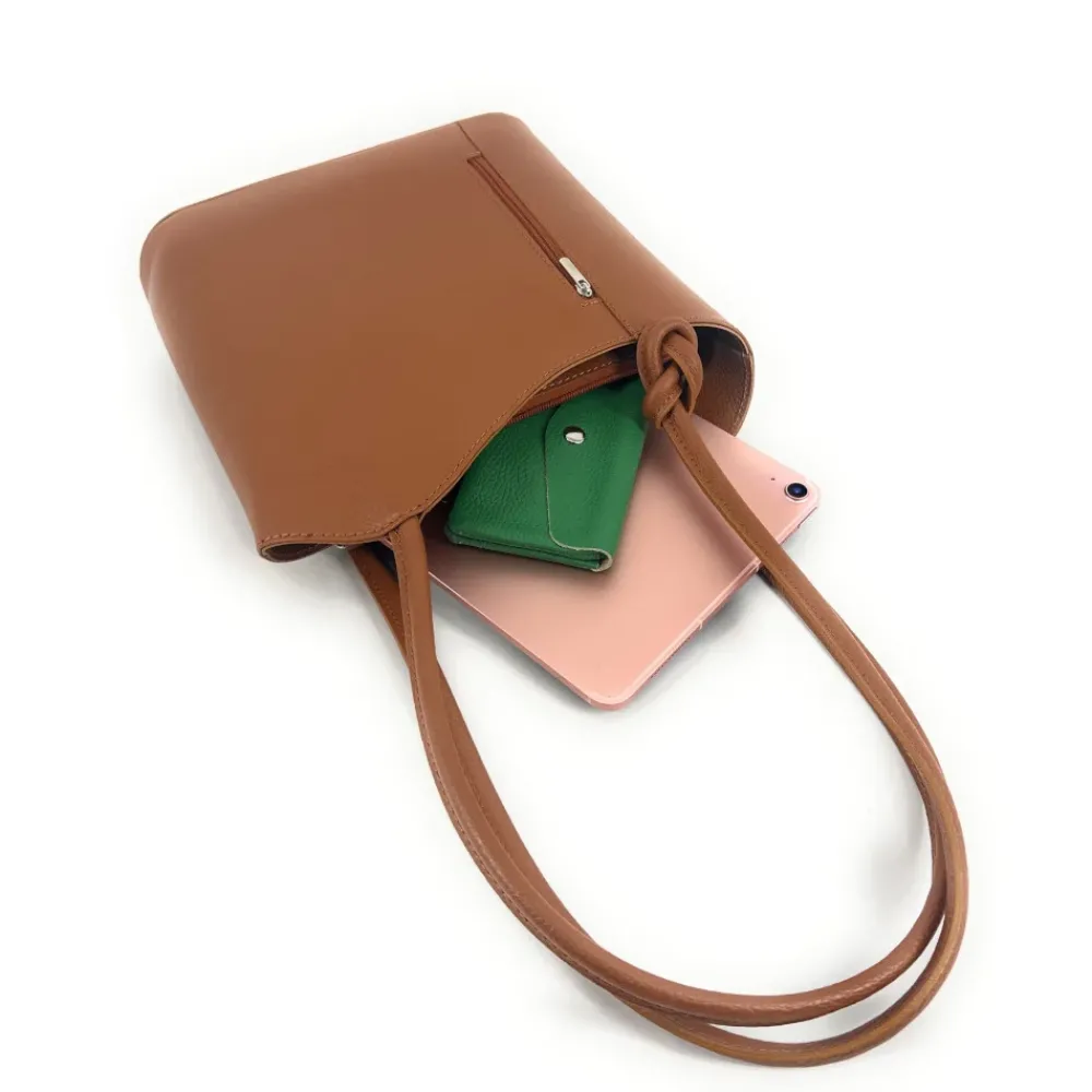 OH MY BAG Sacs En Cuir Grainé-Sac seau multipositions en cuir grainé CAP FERRET
