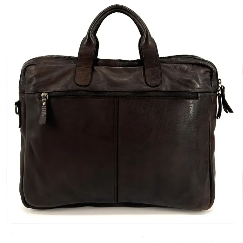 OH MY BAG Sacs Pochettes Ordinateurs Et Tablettes-Sacoche en cuir vintage SOLO